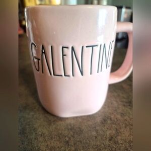 NWOT Rae Dunn Pink Galentine Ceramic Coffee Mug